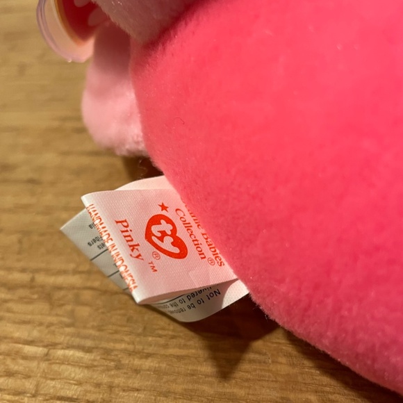 Ty Beanie Babies Pinky Flamingo Pink 1995 – New Tag Protector VINTAGE - Picture 2 of 8